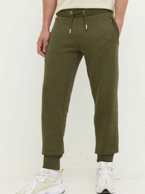 Меланжирани панталон с принт Superdry зелено