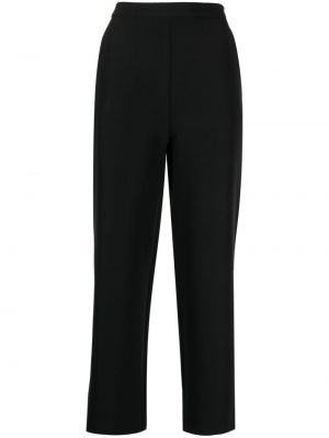 Kalhoty s vysokým pasem na zip z polyesteru Vivetta - černá