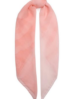 Шелковый платок Giorgio Armani розовый