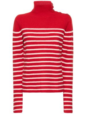 Pull col roulé en laine en tricot col roulé Aspesi rouge