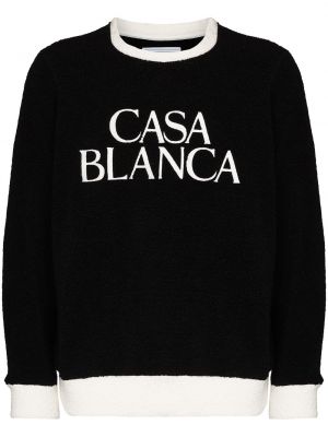 Sweat brodé Casablanca noir