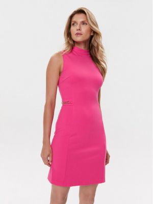 Κοκτέιλ φόρεμα Guess ροζ