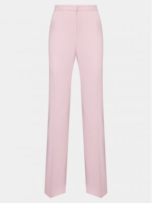 Bavlnené priliehavé nohavice Pinko ružová