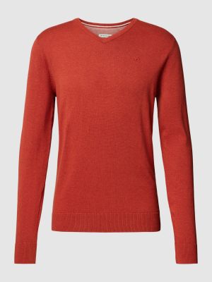 Dzianinowy sweter Tom Tailor czerwony