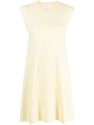 Pletené kašmírové šaty Lisa Yang žluté