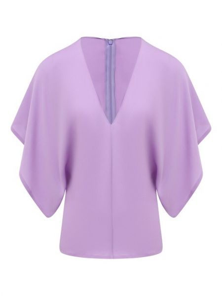Фиолетовый шелковый топ Valentino