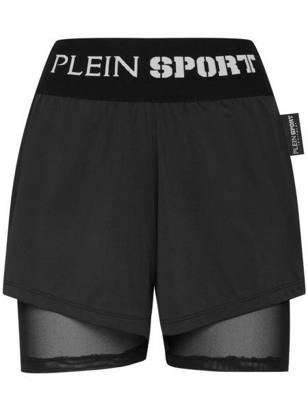 Pantaloni scurți de sport Plein Sport negru