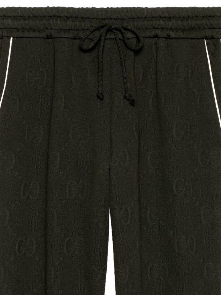 Spodnie sportowe żakardowe Gucci czarne
