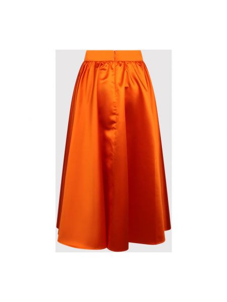 Falda midi Patou naranja
