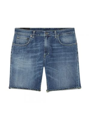 Szorty jeansowe z niską talią Dondup niebieskie