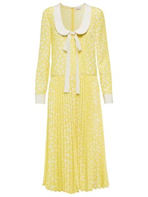 Sukienka midi z nadrukiem Redvalentino żółta