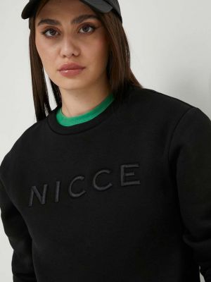 Чорний светр з аплікацією Nicce
