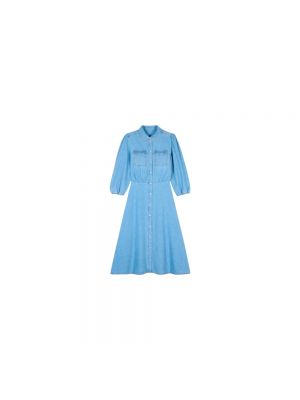 Sukienka koszulowa Ba&sh niebieska