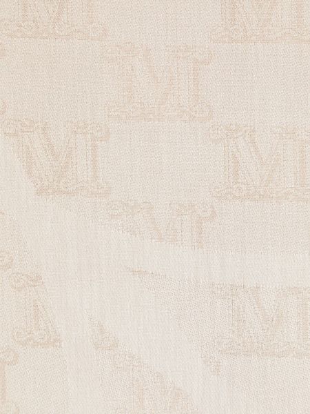 Sciarpa di seta con stampa Max Mara beige