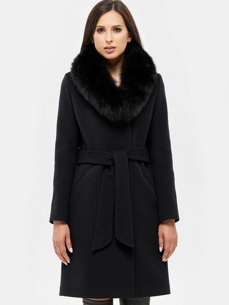 Утеплене пальто Danna чорне