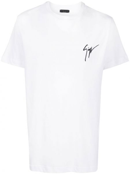 T-shirt mit print Giuseppe Zanotti weiß