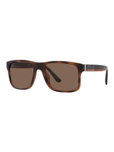 Okulary przeciwsłoneczne Ralph Lauren brązowe