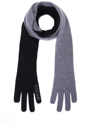 Кашемировый шарф Loewe серый