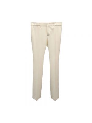 Spodnie wełniane Gucci Vintage białe