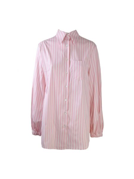 Koszula w paski Semicouture różowa