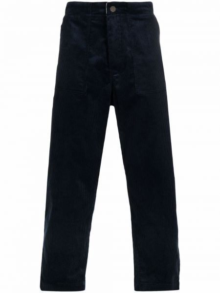 Pantalones rectos de pana Société Anonyme azul