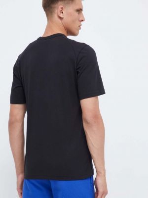 Koszulka bawełniana z nadrukiem Adidas Originals czarna