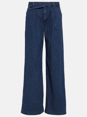 Asymetrické voľné džínsy Ag Jeans modrá