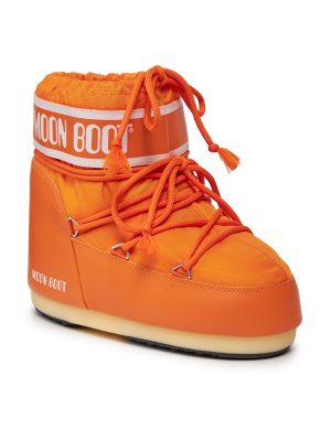 Нейлонові чоботи Moon Boot помаранчеві