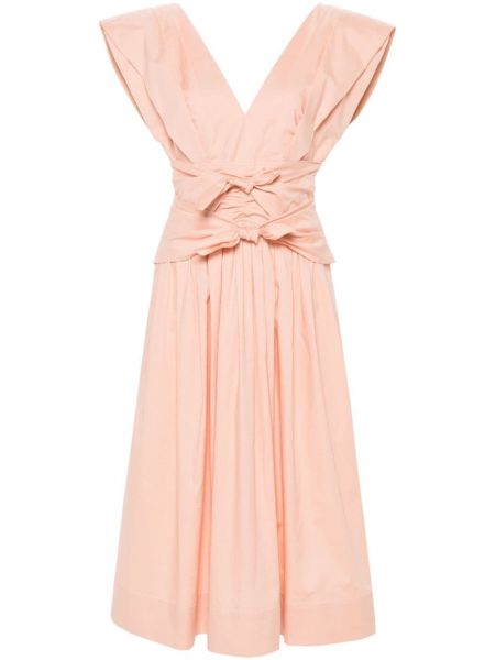Μάξι φόρεμα με φιόγκο Philosophy Di Lorenzo Serafini ροζ