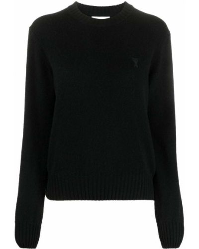 Jersey de tela jersey Ami Paris negro