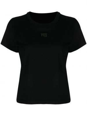 Bavlněné tričko Alexander Wang černé