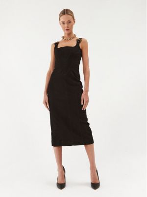Джинсова сукня слім Versace Jeans Couture чорна
