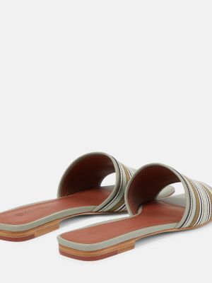 Pruhované sandály bez podpatku Loro Piana