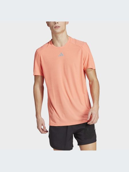 Оранжевая спортивная футболка Adidas