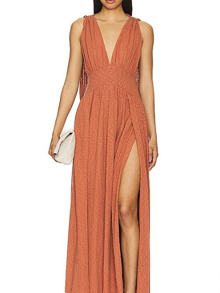 Maxikleid Free People braun