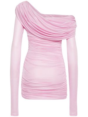 Μini φόρεμα από ζέρσεϋ Blumarine ροζ