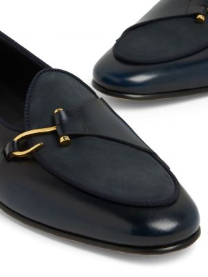 Nahast loafer-kingad Edhen Milano sinine