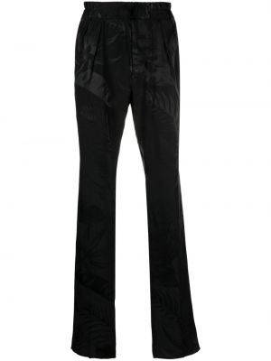 Proste spodnie żakardowe Tom Ford czarne