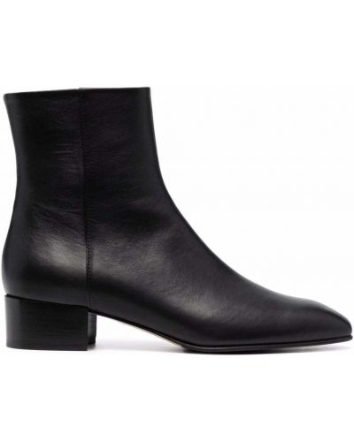 Leder ankle boots Scarosso schwarz