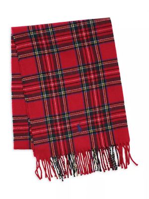 Кашемировый шарф Polo Ralph Lauren красный