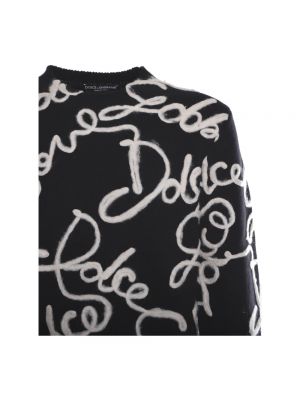 Jersey de lana de cachemir de tela jersey Dolce & Gabbana negro
