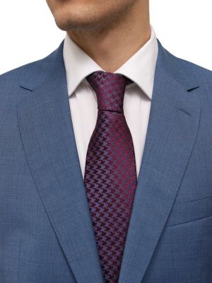 Хлопковый шелковый галстук Stefano Ricci фиолетовый