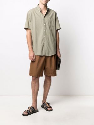 Péřová košile s knoflíky Yves Saint Laurent Pre-owned béžová