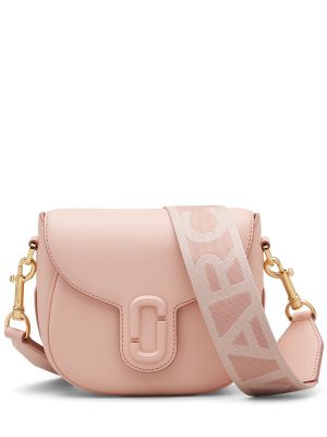 Δερμάτινη τσάντα ώμου Marc Jacobs ροζ