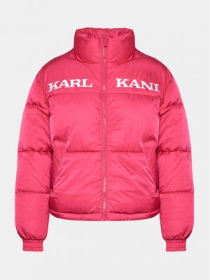 Pernata jakna bootcut Karl Kani ružičasta