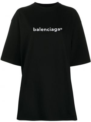 Camiseta oversized Balenciaga negro
