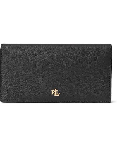 Πορτοφόλι σε στενή γραμμή Lauren Ralph Lauren μαύρο