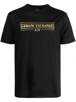 T-shirt Armani Exchange svart