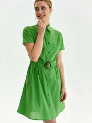 Платье-рубашка Drywash зеленое