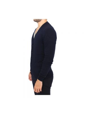 Cárdigan de lana de cachemir de tela jersey Ermanno Scervino azul